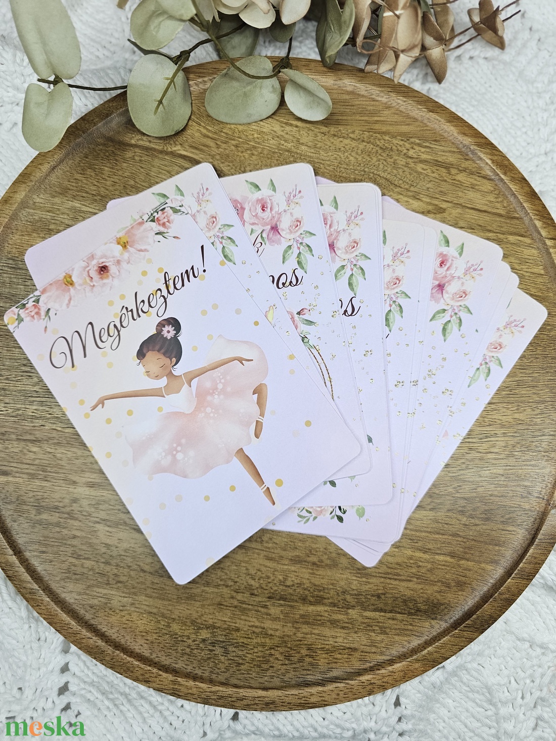 Balerina hónapkártya mérföldkőkártya - baba - mama - babafotózás - baba mérföldkő kártyák - Meska.hu