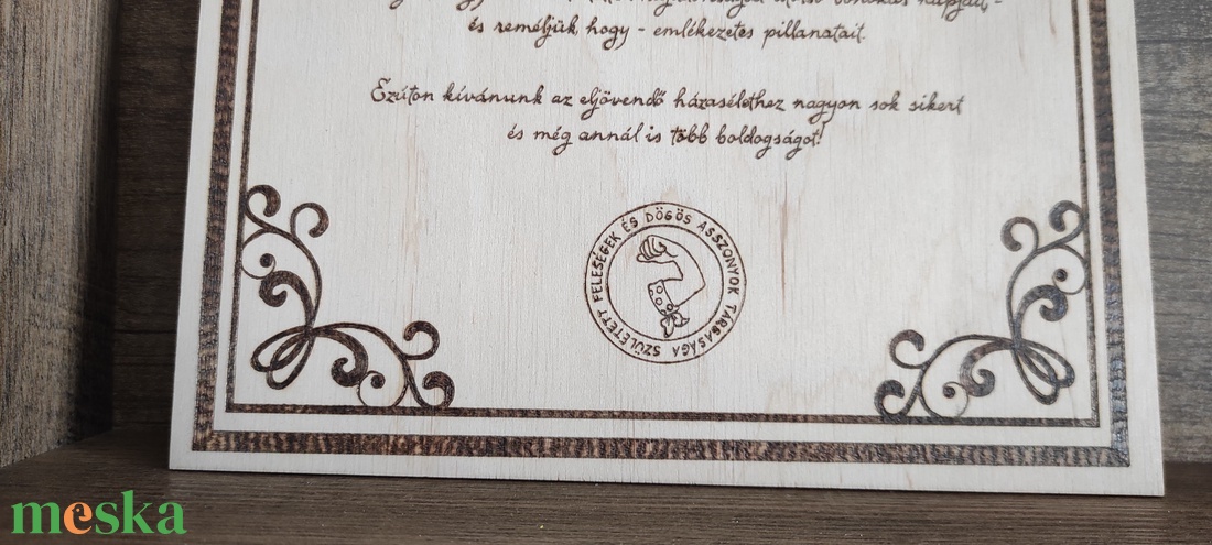 Lánybúcsús oklevél - esküvő - lánybúcsú - Meska.hu