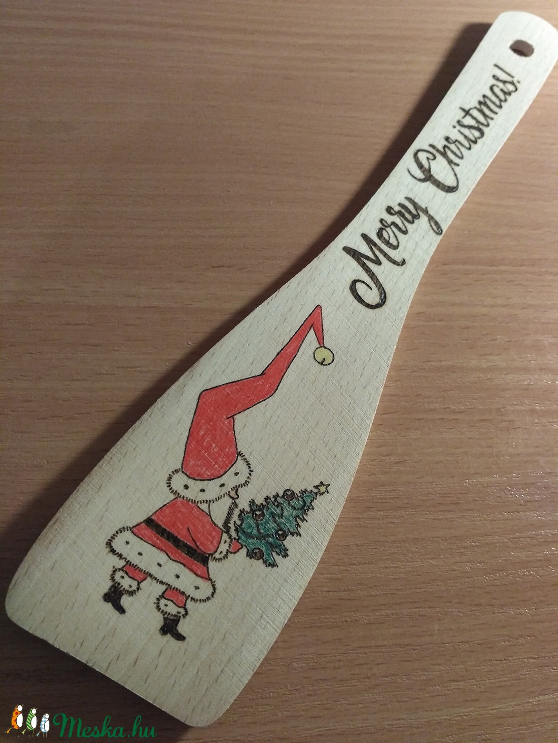 Merry Christmas fakanál - - Meska.hu Merry Christmas fakanál - - Meska.hu