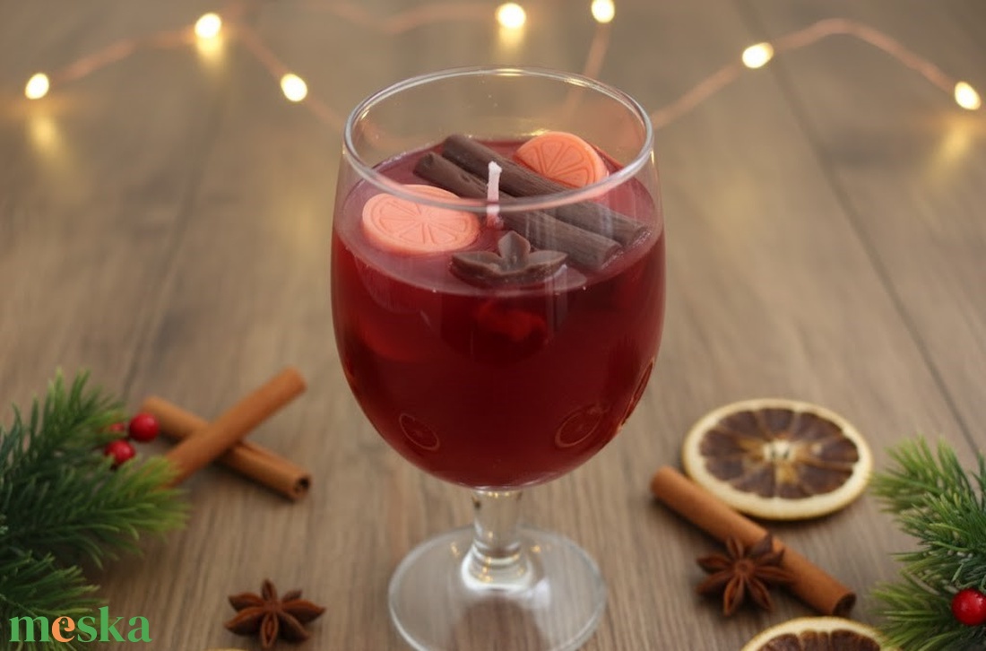 Pandaura Forralt Bor Gyertya - otthon & életmód - gyertya, illat, aroma - gyertya - Meska.hu