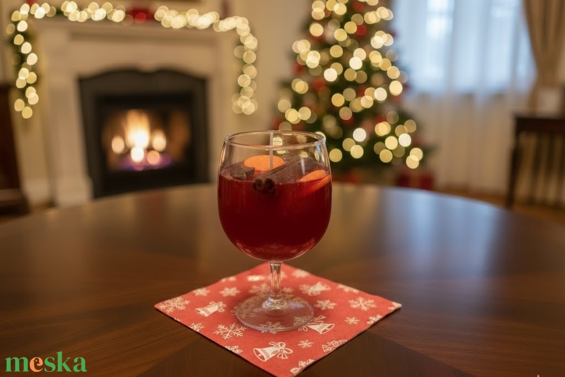 Pandaura Forralt Bor Gyertya - otthon & életmód - gyertya, illat, aroma - gyertya - Meska.hu