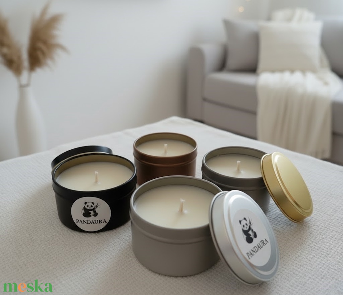 Kézzel Készült Szójaviasz Illatgyertya Szett � 4 db - otthon & életmód - gyertya, illat, aroma - gyertya - Meska.hu