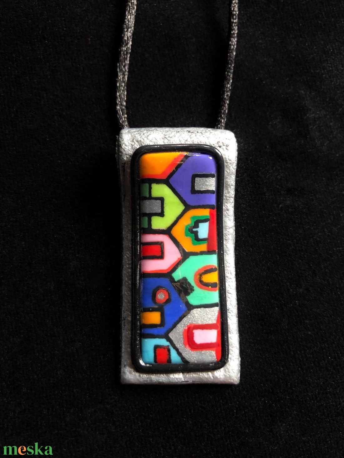 Hundertwasser nyaklánc - ékszer - nyaklánc - medálos nyaklánc - Meska.hu
