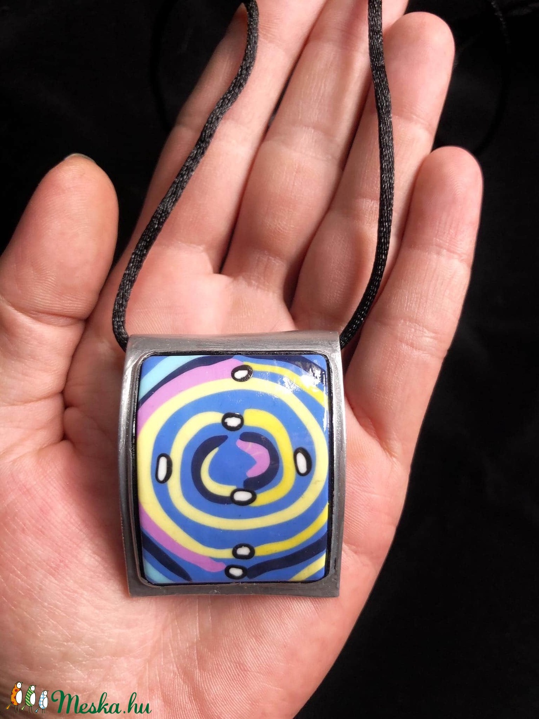 Hundertwasser spirál nyaklánc - ékszer - nyaklánc - medálos nyaklánc - Meska.hu Hundertwasser spirál nyaklánc - ékszer - nyaklánc - medálos nyaklánc - Meska.hu