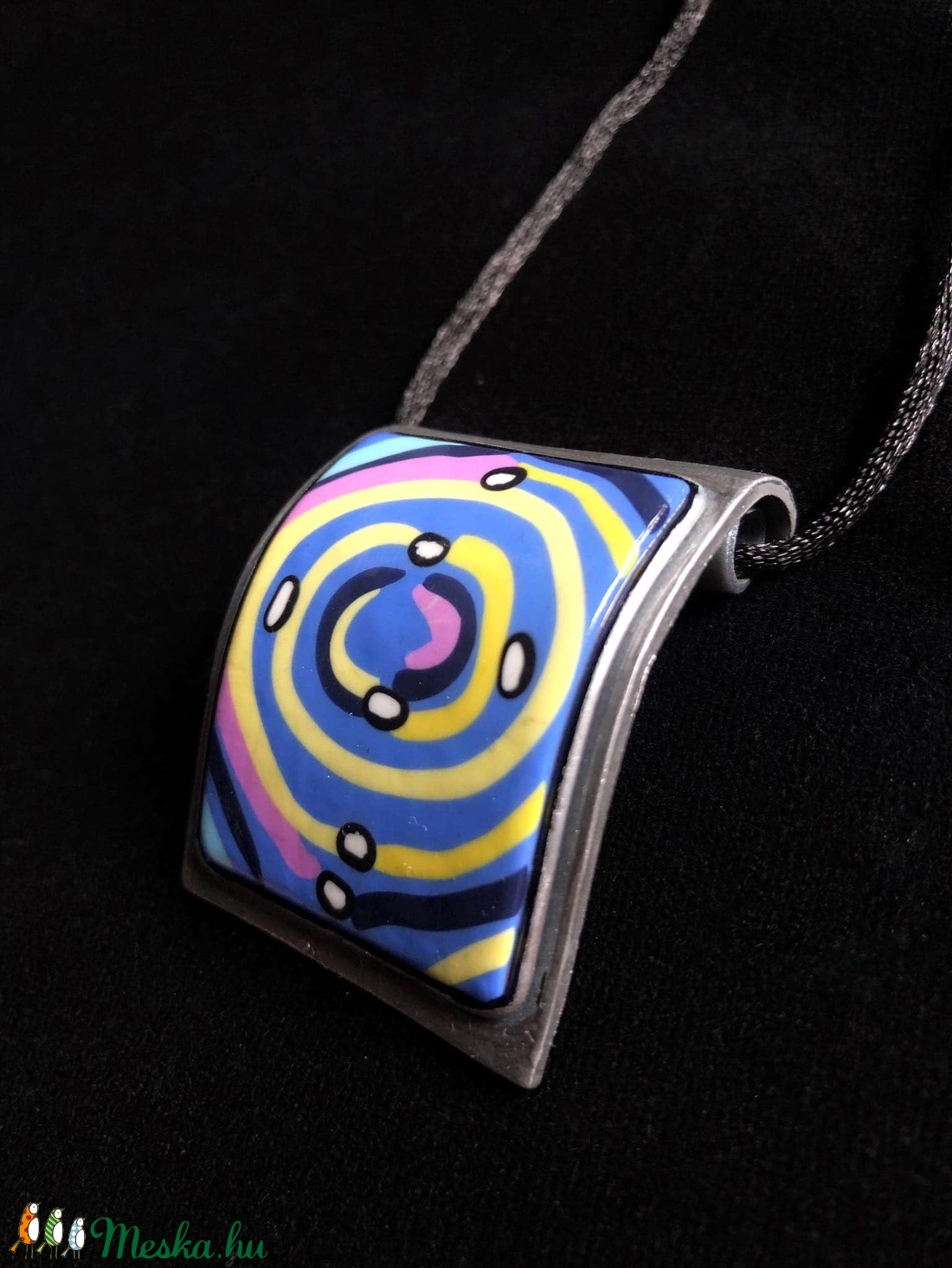 Hundertwasser spirál nyaklánc - ékszer - nyaklánc - medálos nyaklánc - Meska.hu Hundertwasser spirál nyaklánc - ékszer - nyaklánc - medálos nyaklánc - Meska.hu