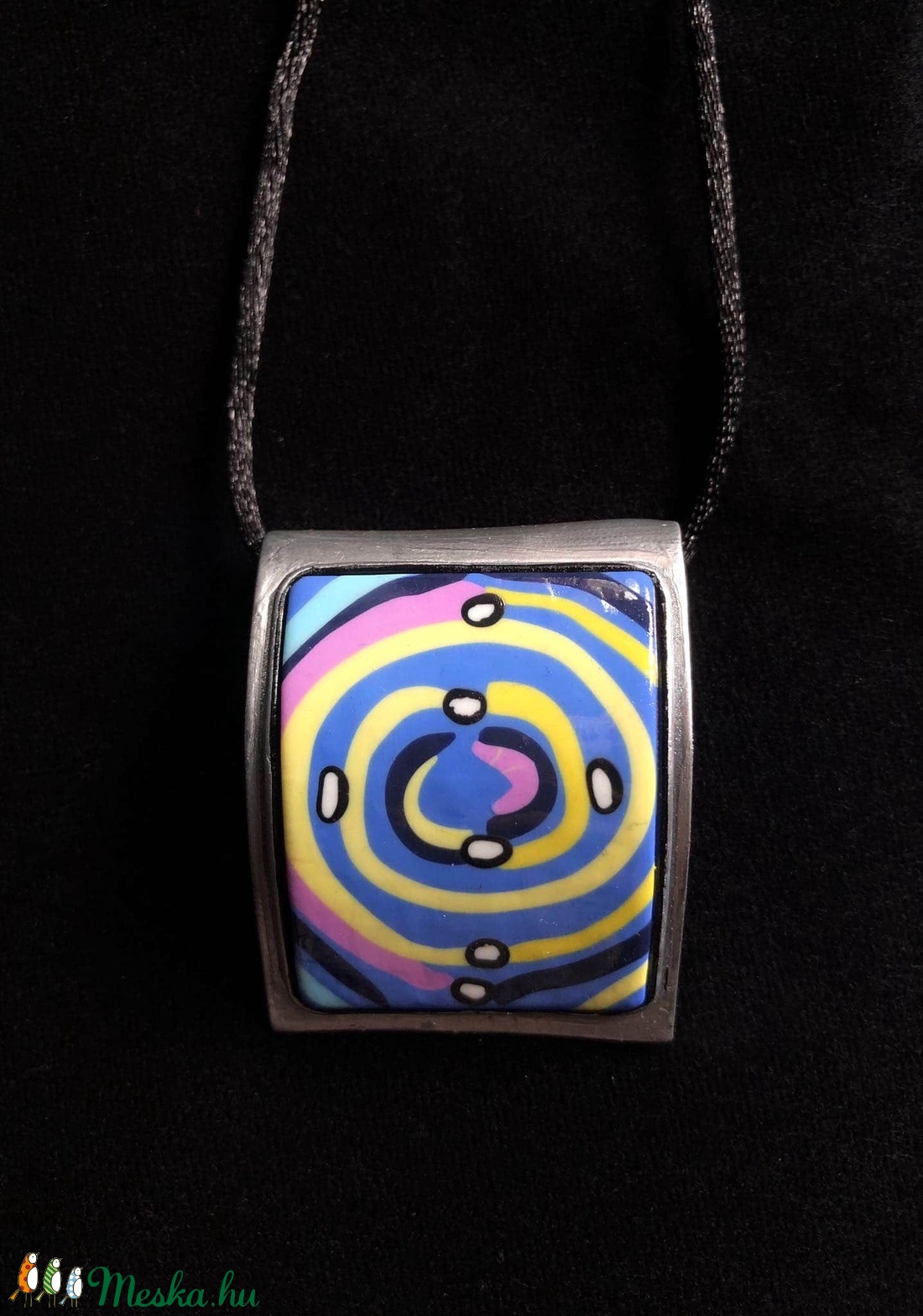 Hundertwasser spirál nyaklánc - ékszer - nyaklánc - medálos nyaklánc - Meska.hu Hundertwasser spirál nyaklánc - ékszer - nyaklánc - medálos nyaklánc - Meska.hu