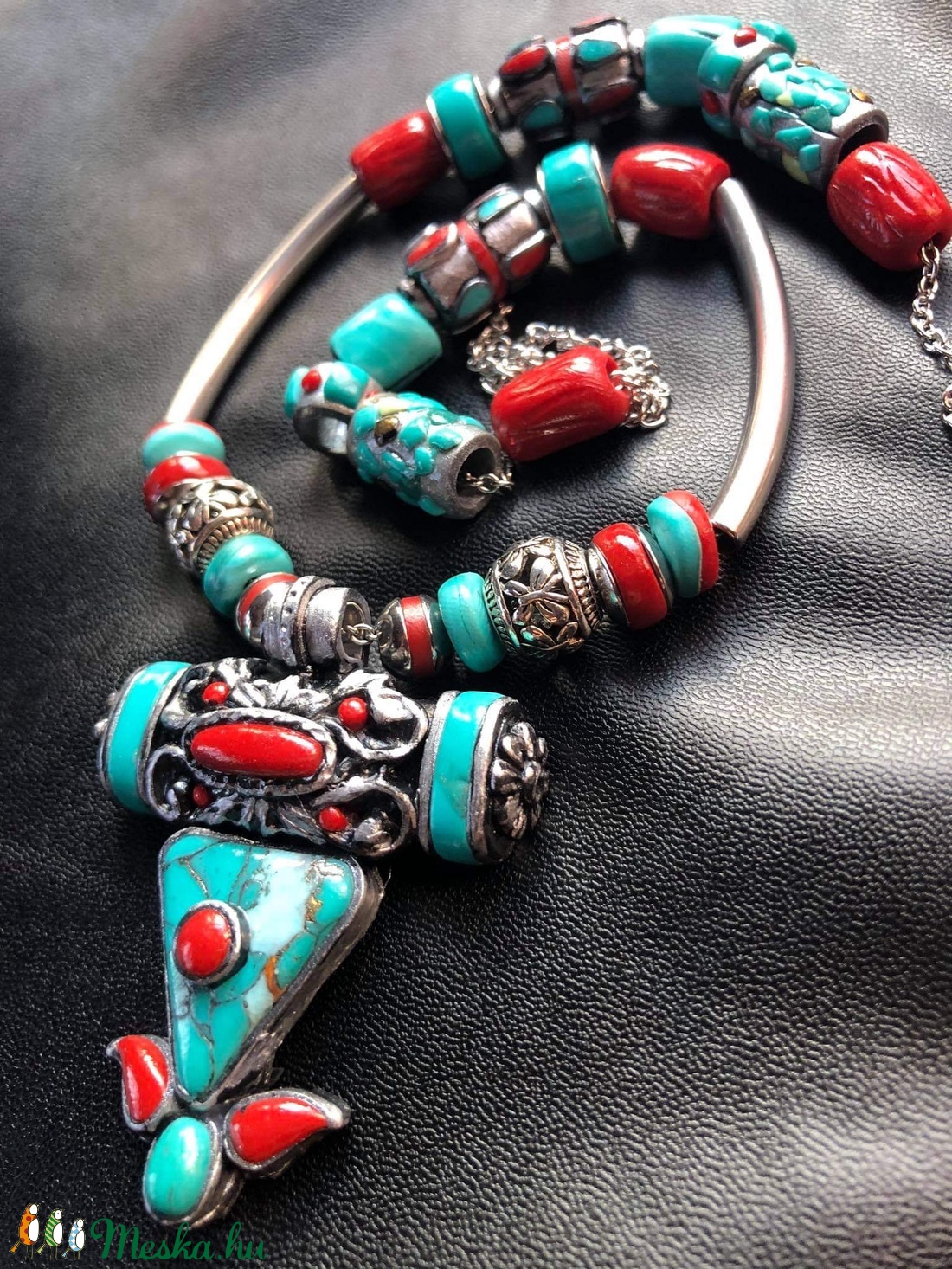 Tibeti nyaklánc - ékszer - nyaklánc - medálos nyaklánc - Meska.hu