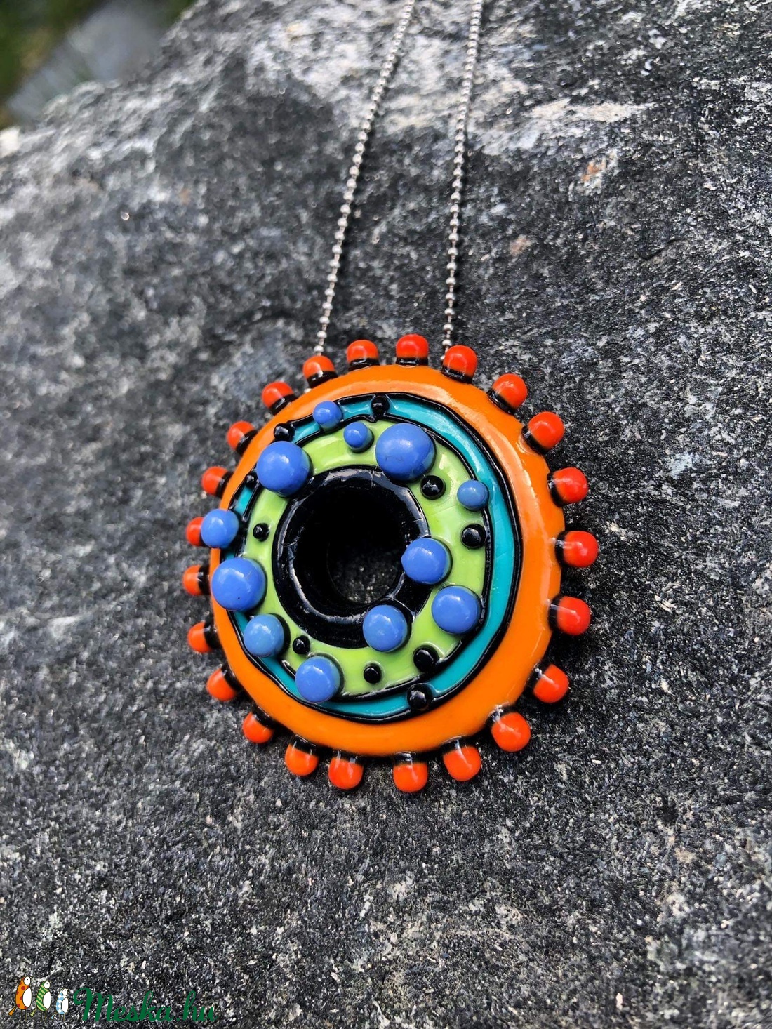 Kerek buborék nyaklánc - ékszer - nyaklánc - Meska.hu