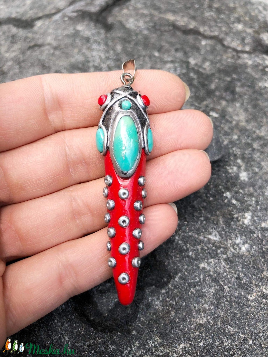 Apró színes amulett (több színben-méretben) - ékszer - nyaklánc - medál - Meska.hu