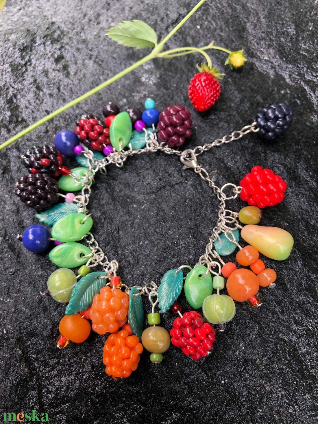 FRUIT karkötő - ékszer - karkötő - karkötő medállal - Meska.hu