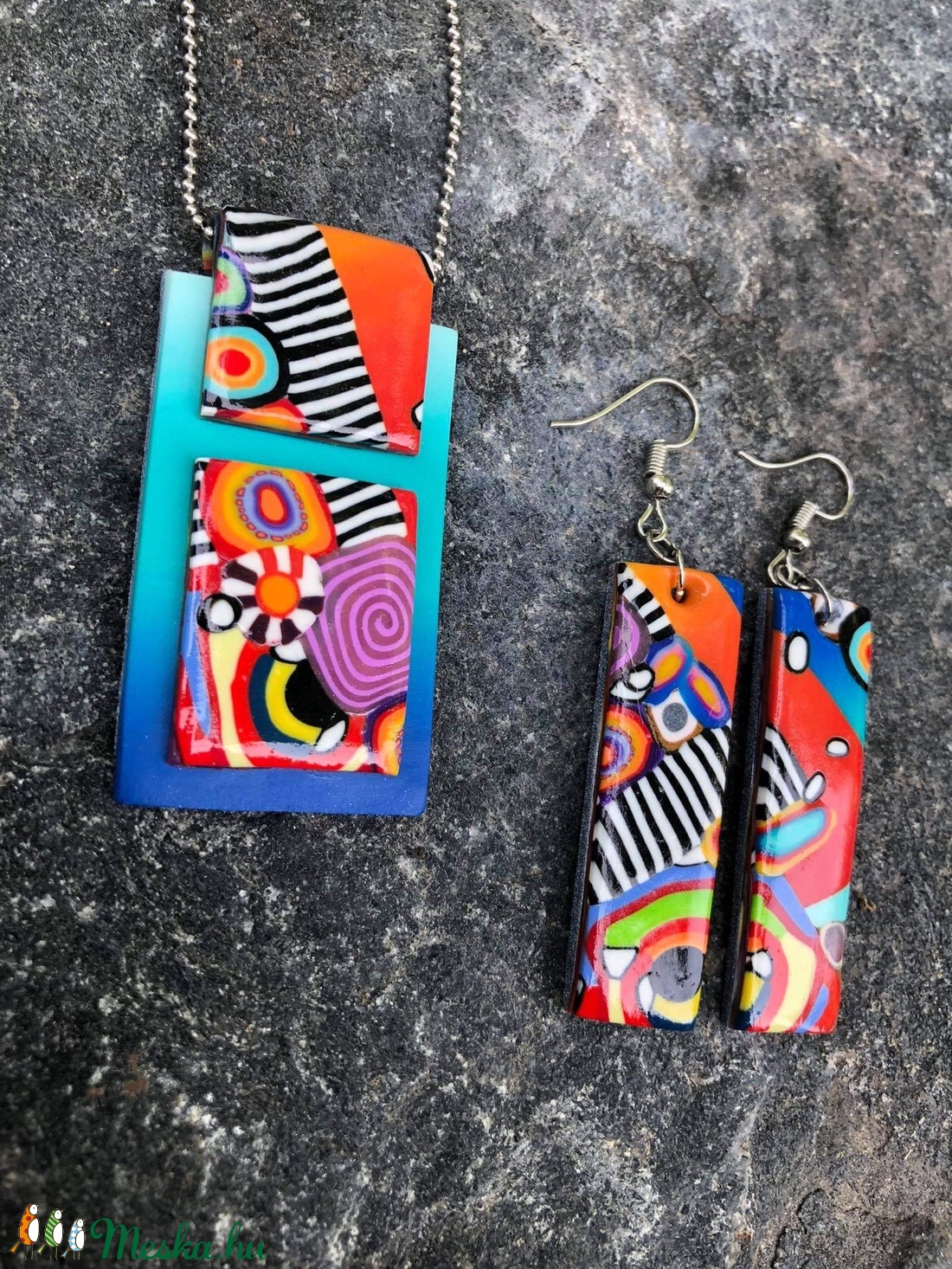 Psychedelic ékszerszett - ékszer - ékszerszett - Meska.hu
