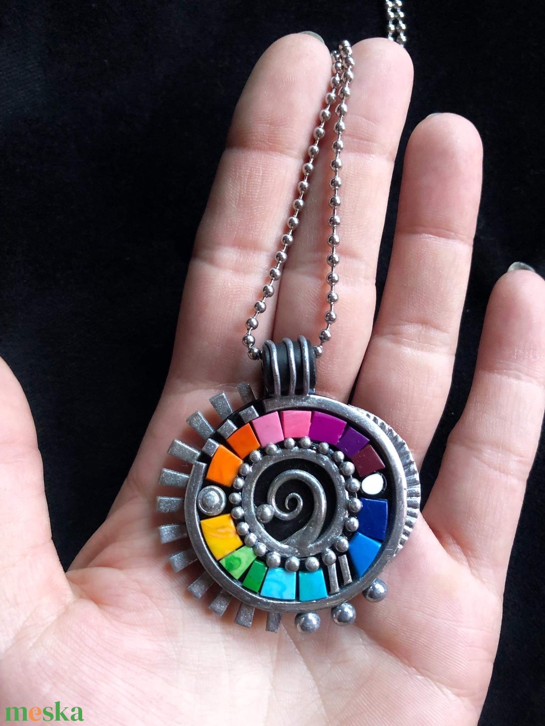 Spirál amulett nyaklánc - ékszer - nyaklánc - medálos nyaklánc - Meska.hu Spirál amulett nyaklánc - ékszer - nyaklánc - medálos nyaklánc - Meska.hu