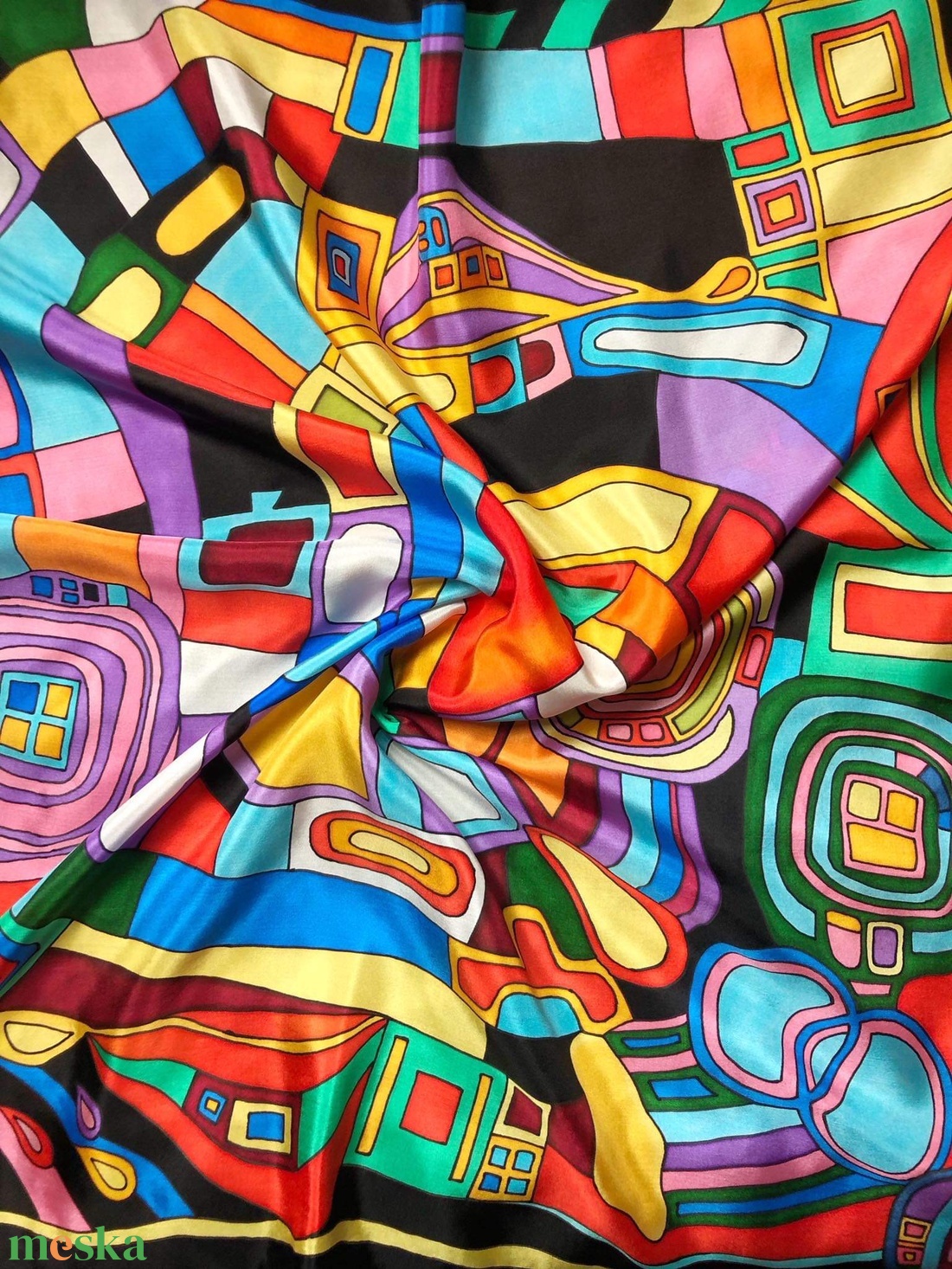 Kézzel festett selyemkendő Colorful 75x75cm (pongé 8) - ruha & divat - sál, sapka, kendő - vállkendő - Meska.hu Kézzel festett selyemkendő Colorful 75x75cm (pongé 8) - ruha & divat - sál, sapka, kendő - vállkendő - Meska.hu