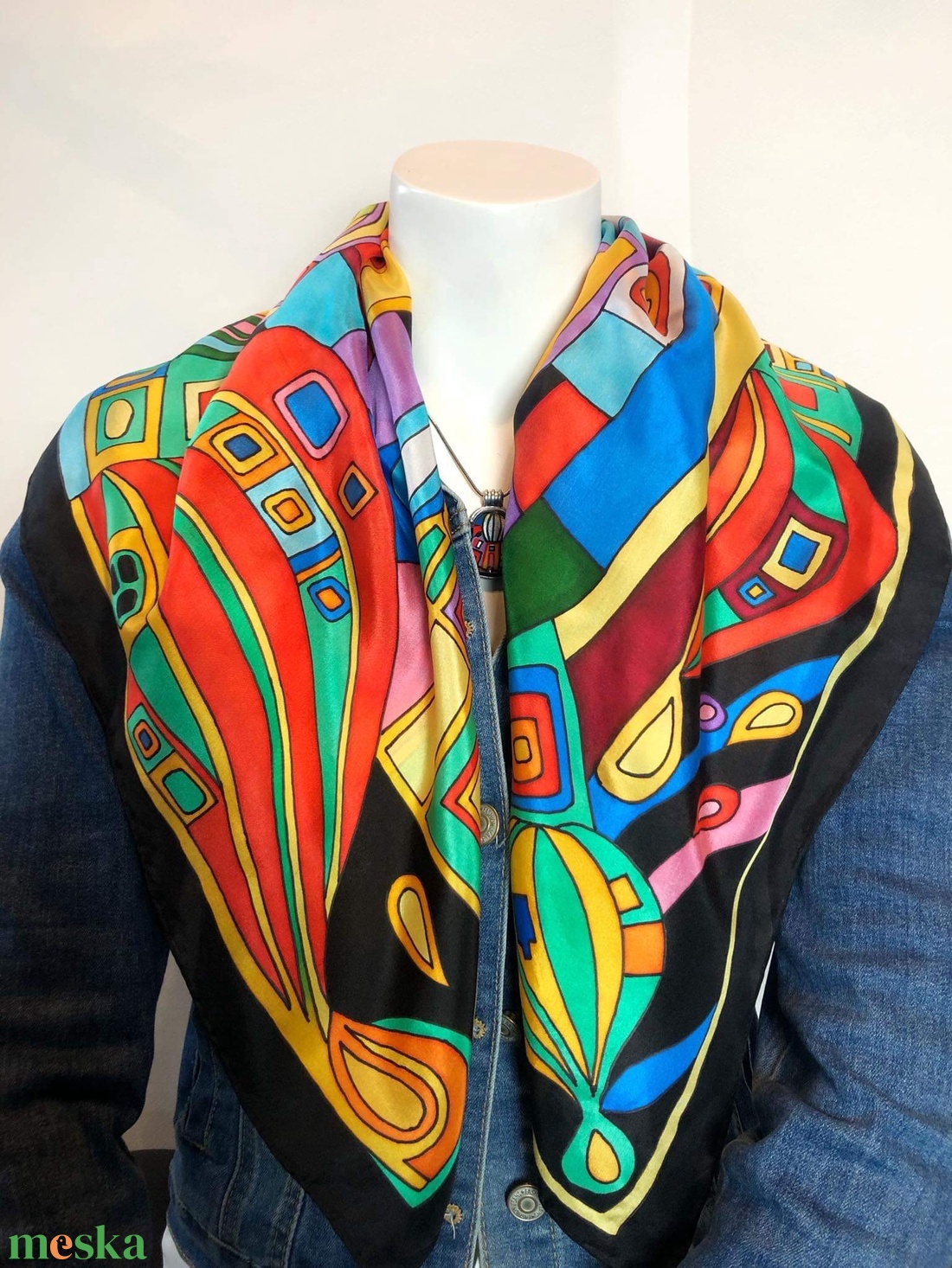Kézzel festett selyemkendő Colorful 75x75cm (pongé 8) - ruha & divat - sál, sapka, kendő - vállkendő - Meska.hu Kézzel festett selyemkendő Colorful 75x75cm (pongé 8) - ruha & divat - sál, sapka, kendő - vállkendő - Meska.hu