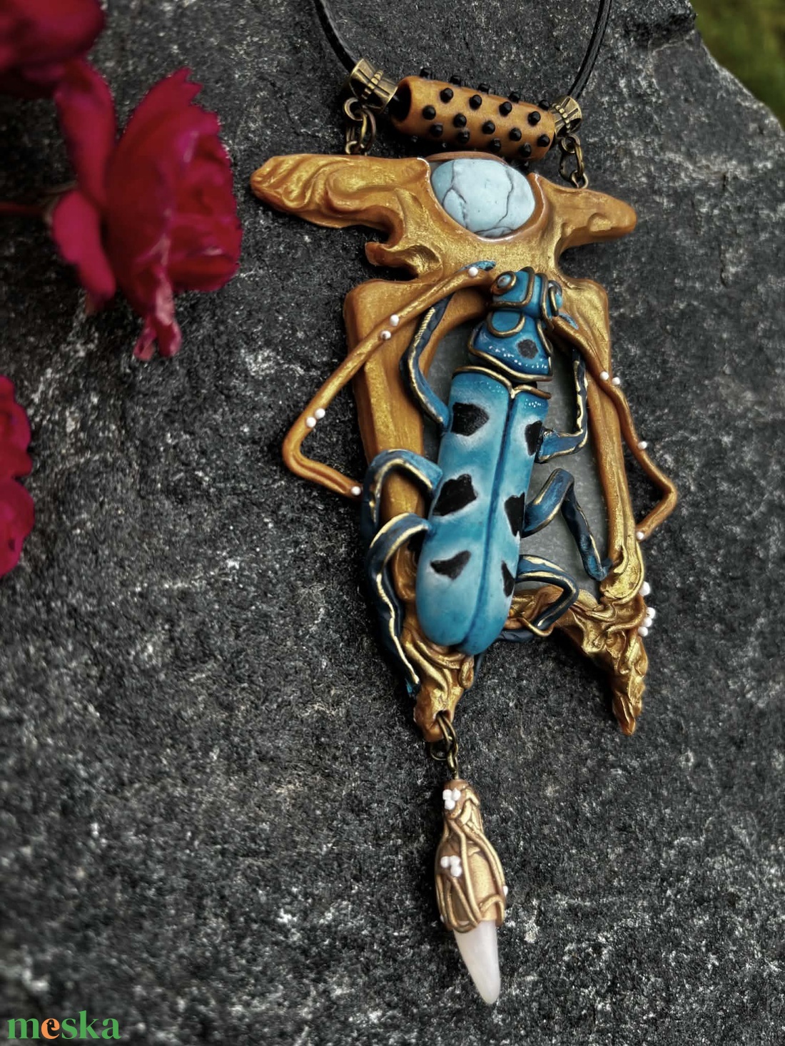 Havasi cincér nyaklánc - ékszer - nyaklánc - medálos nyaklánc - Meska.hu