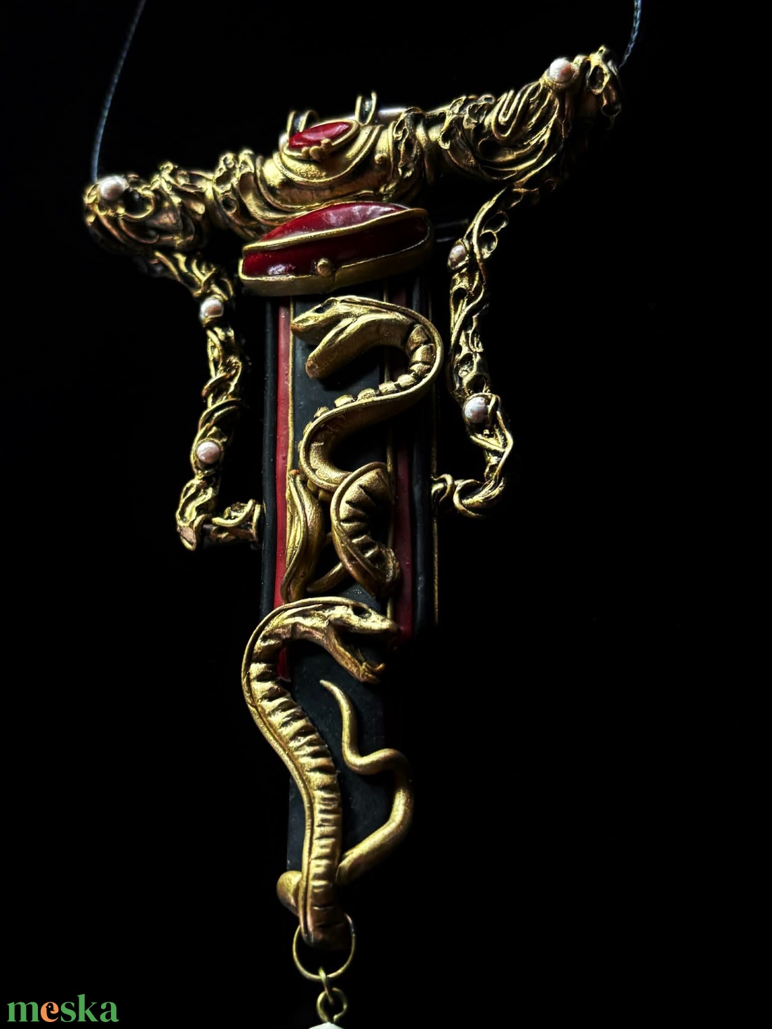 Demonia kígyós nyaklánc - ékszer - nyaklánc - medálos nyaklánc - Meska.hu