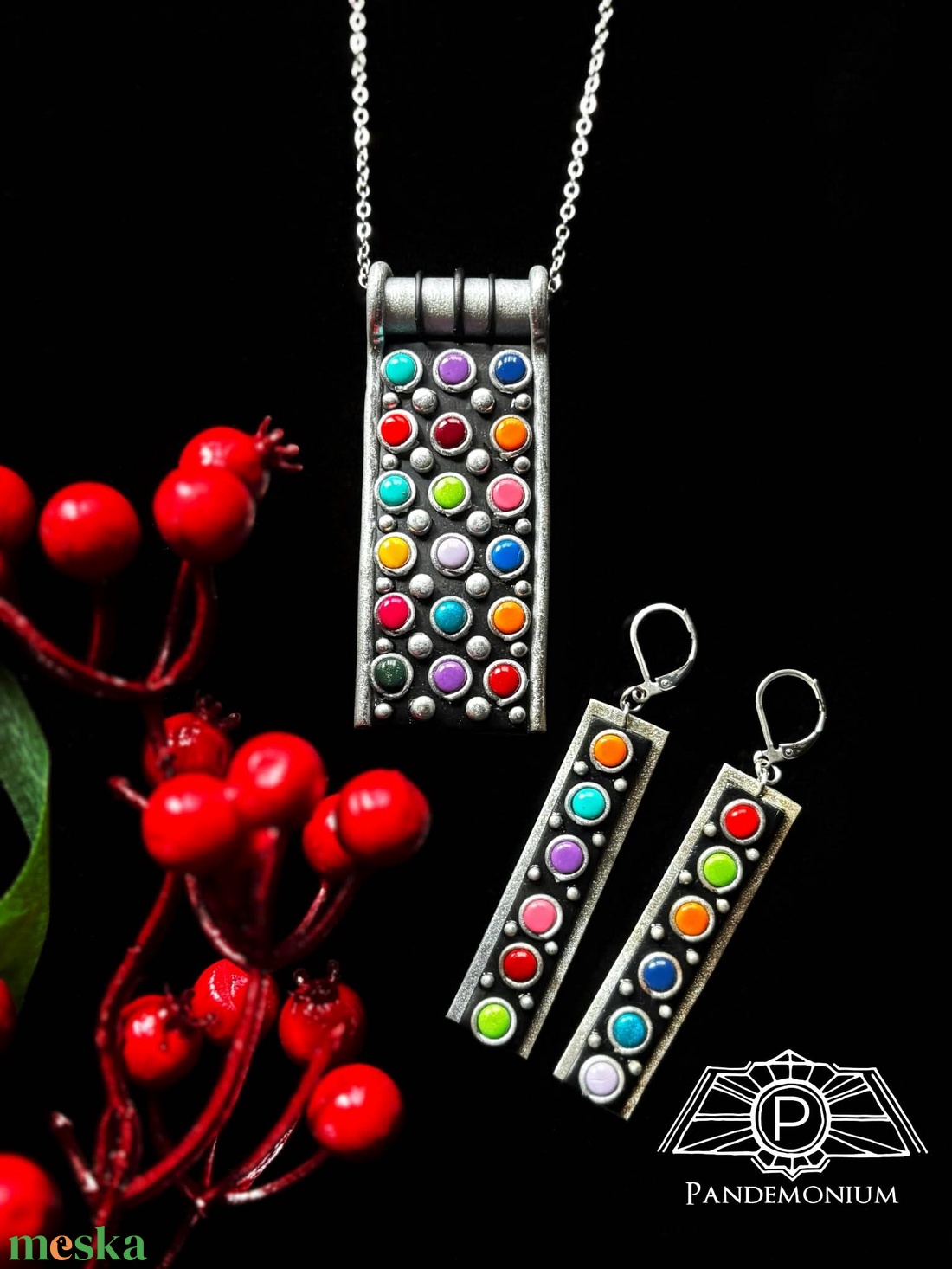 Tarka bogyós ékszer szett - esküvő - ékszer - ékszerszett - Meska.hu