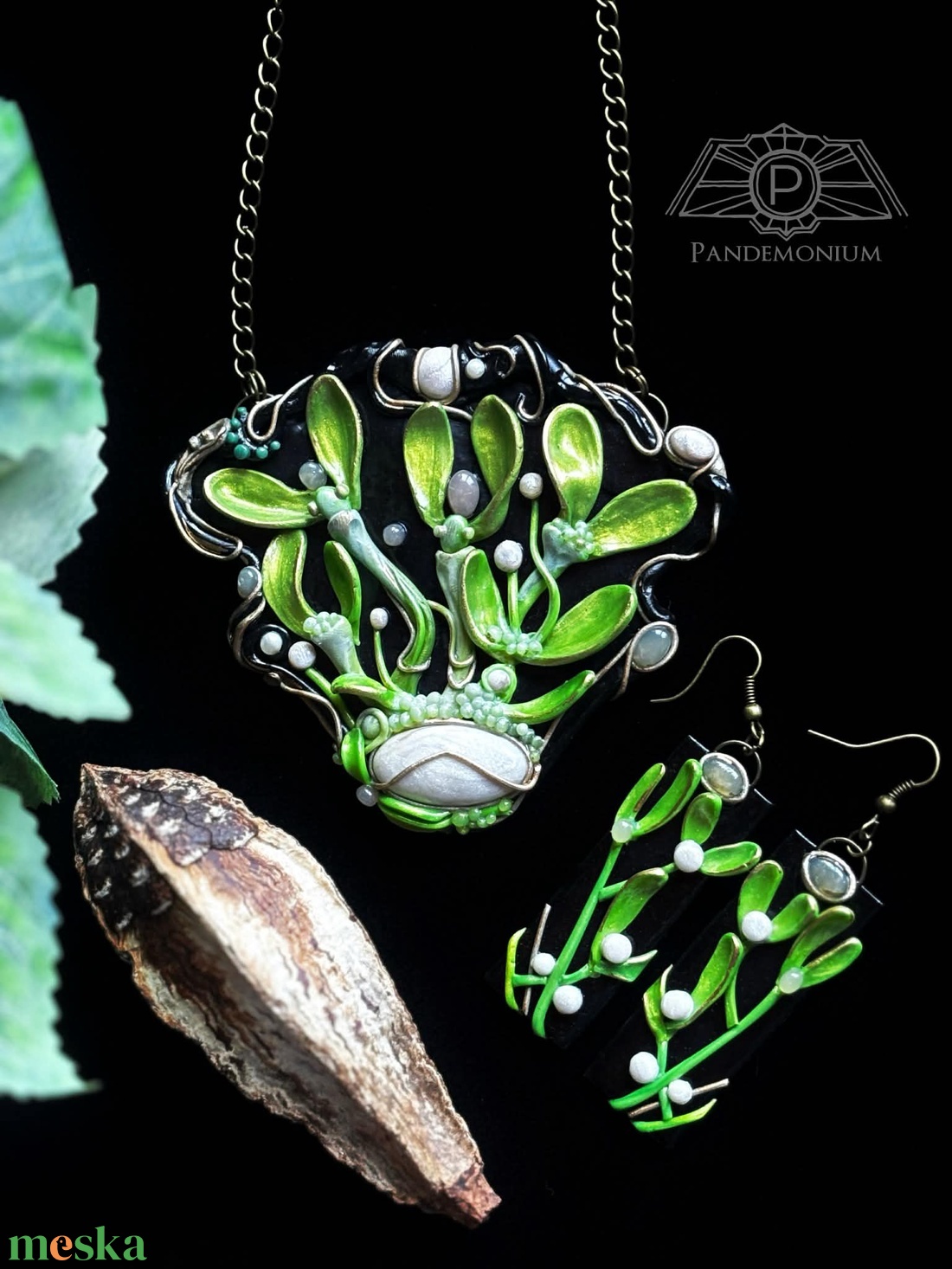 �Levelek ékszer szett - ékszer - ékszerszett - Meska.hu