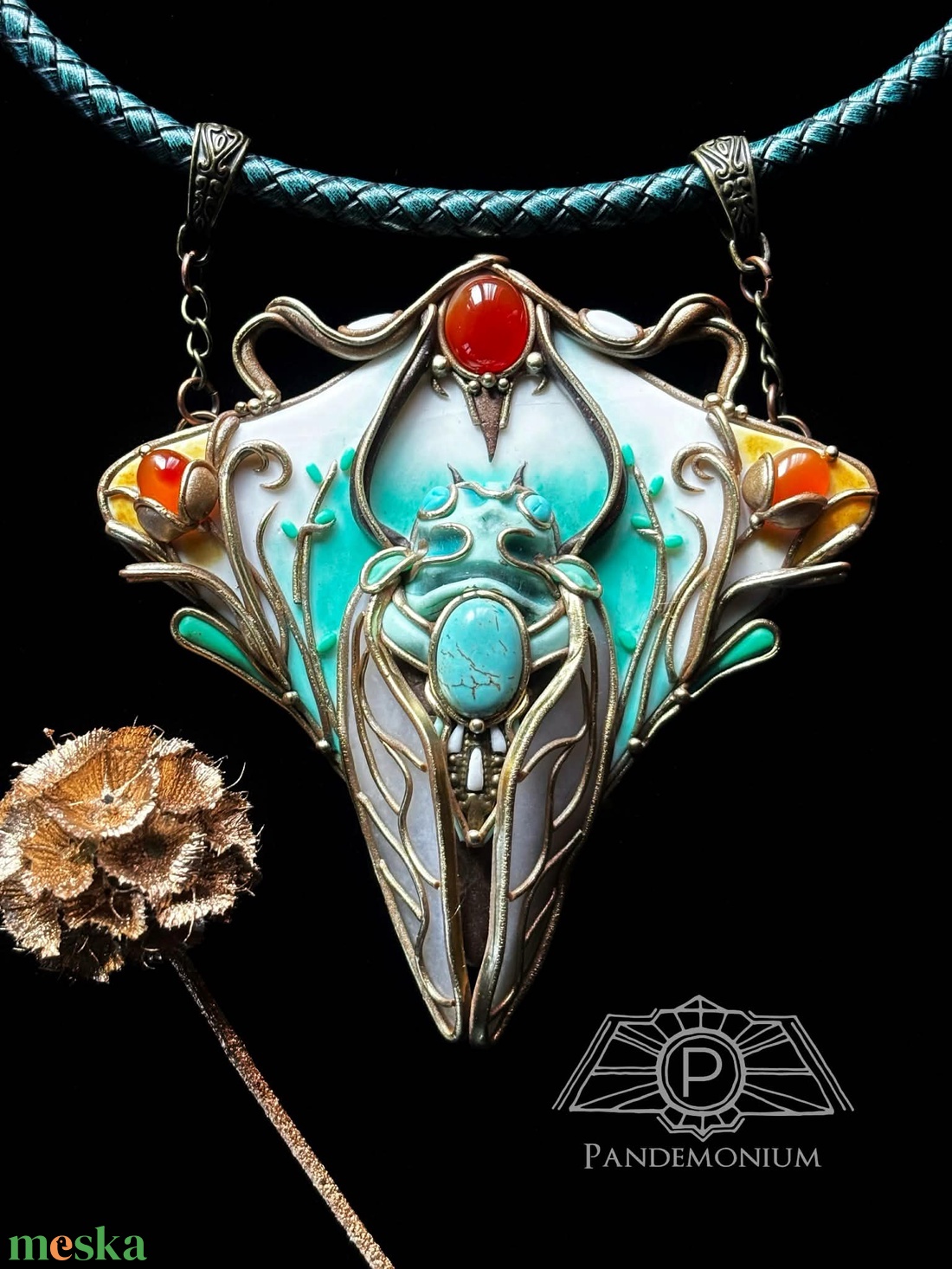 Art Nouveau 2 nyaklánc - ékszer - nyaklánc - medálos nyaklánc - Meska.hu