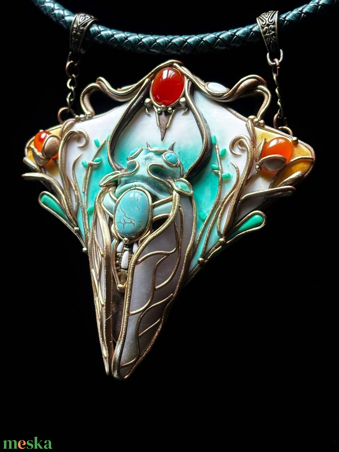 Art Nouveau 2 nyaklánc - ékszer - nyaklánc - medálos nyaklánc - Meska.hu