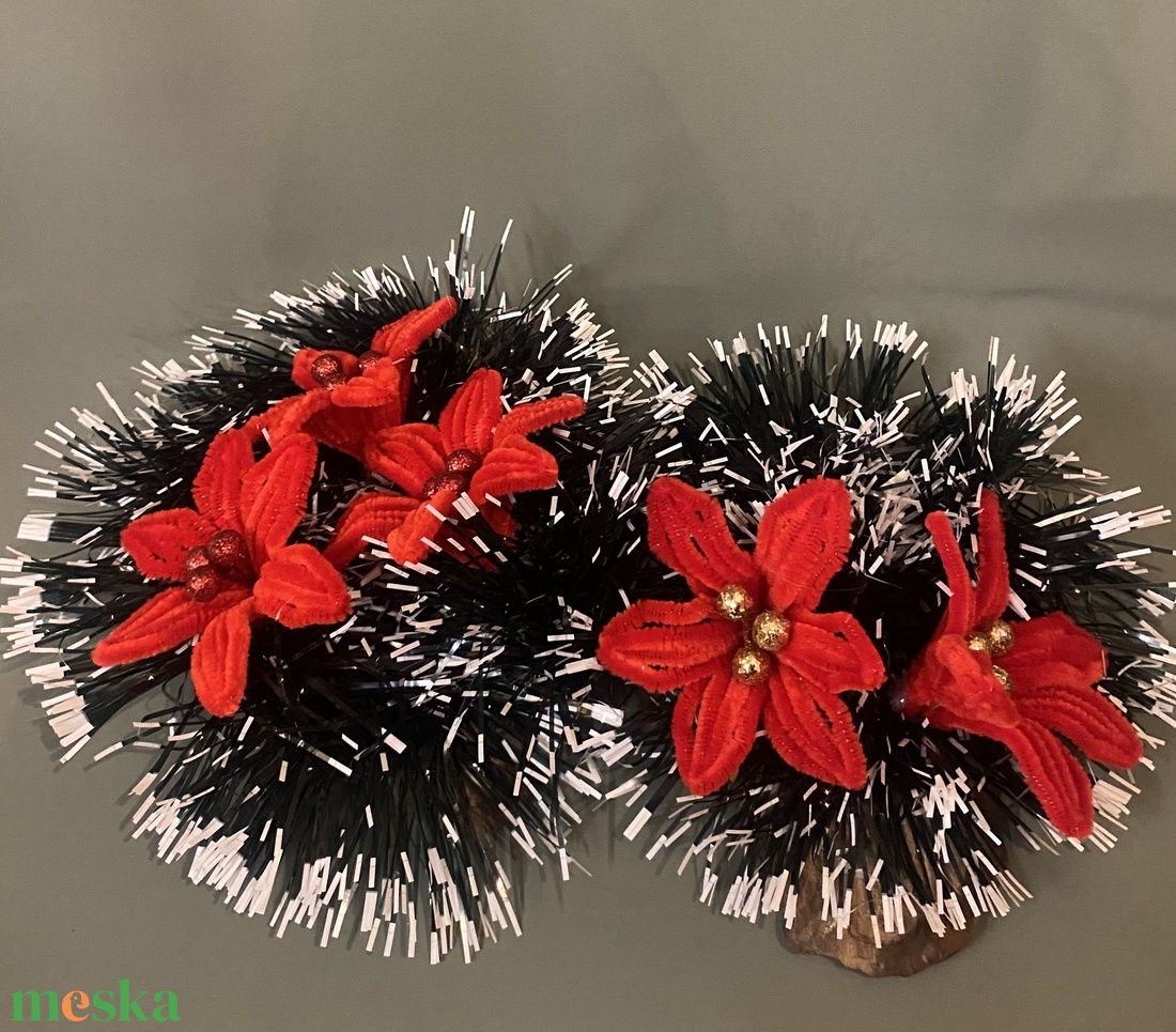 Karácsonyi asztaldísz - esküvő - dekoráció - asztaldísz - Meska.hu