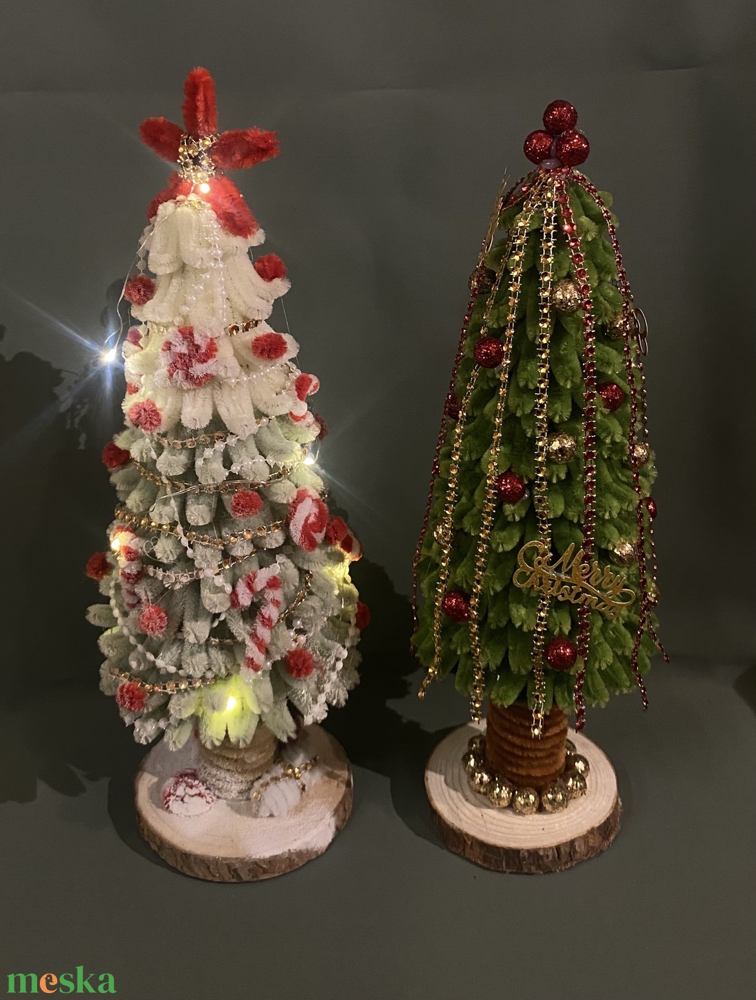 Karácsonyi asztaldísz - esküvő - dekoráció - asztaldísz - Meska.hu