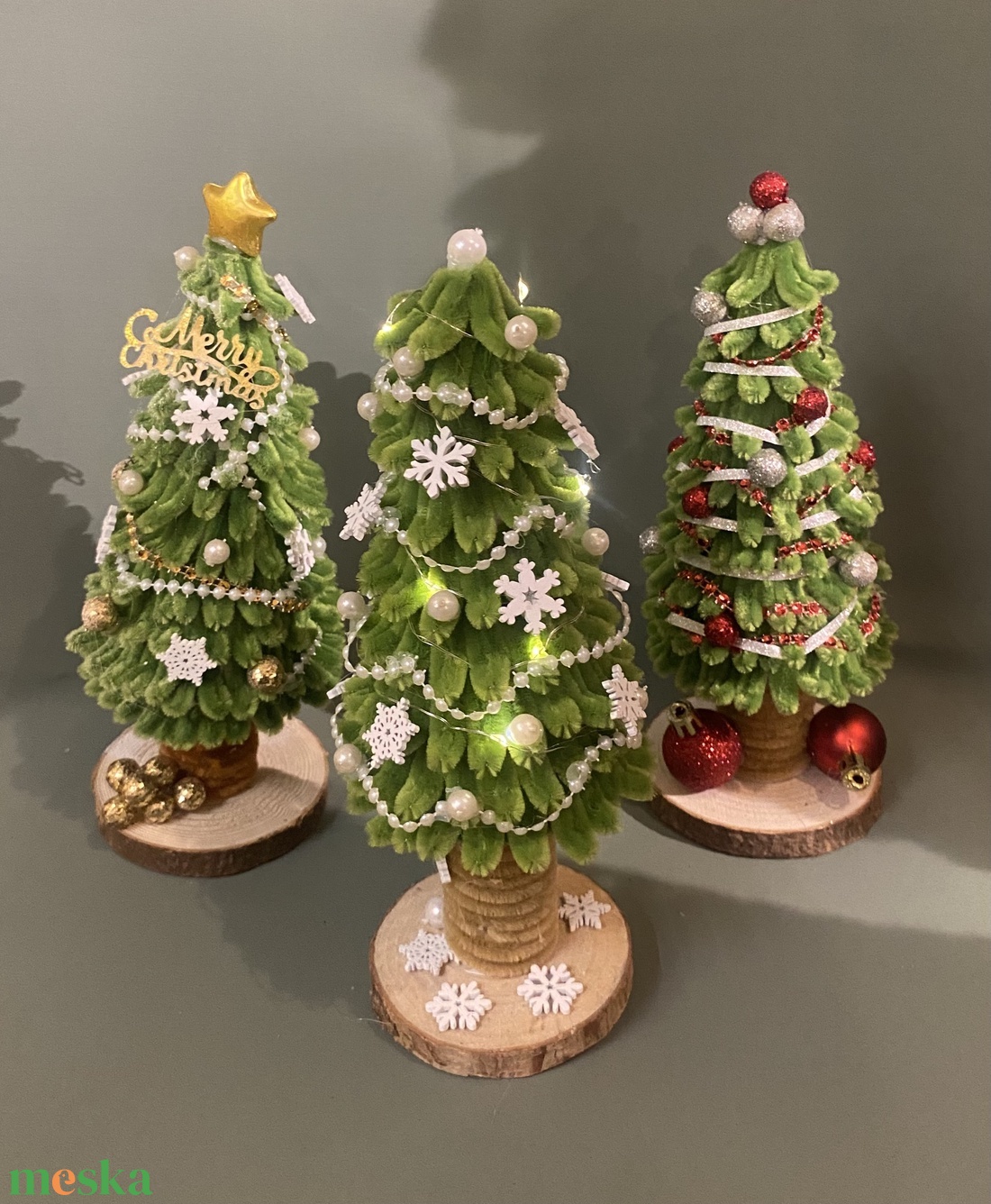 Karácsonyi asztaldísz - esküvő - dekoráció - asztaldísz - Meska.hu