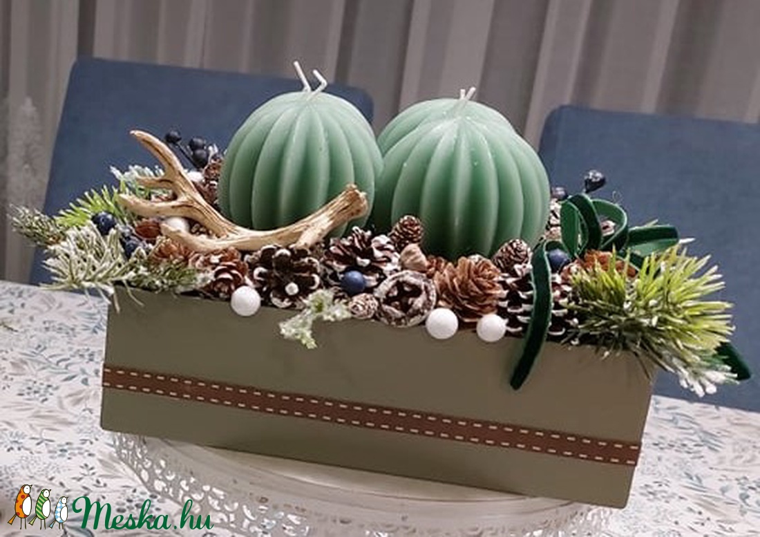 Adventi asztaldísz   - karácsony - adventi díszek - adventi asztaldísz - Meska.hu