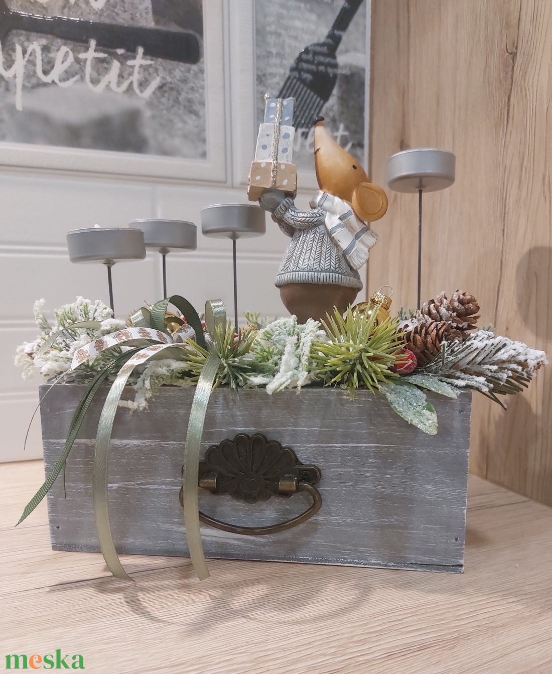 Adventi box  - karácsony - adventi díszek - adventi asztaldísz - Meska.hu