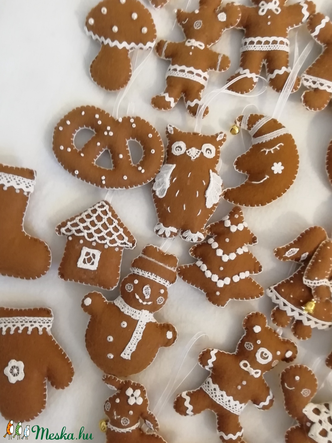 Filc mézes díszek - karácsony - karácsonyi lakásdekoráció - karácsonyfadíszek - Meska.hu Filc mézes díszek - karácsony - karácsonyi lakásdekoráció - karácsonyfadíszek - Meska.hu