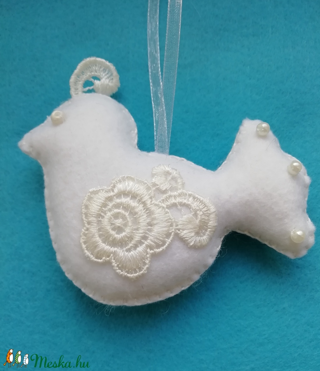 Fehér madárka - otthon & életmód - dekoráció - Meska.hu