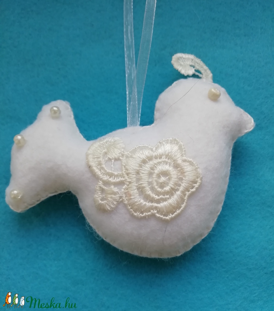 Fehér madárka - otthon & életmód - dekoráció - Meska.hu