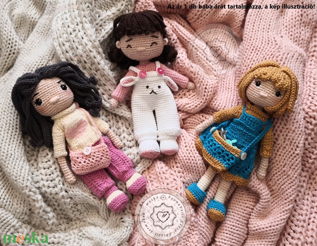 Horgolt baba, öltöztethető amigurumi kislány figura levehető kötött ruhával és cipővel, játék dekoráció - játék & sport - baba & babaház - öltöztethető baba - Meska.hu Horgolt baba, öltöztethető amigurumi kislány figura levehető kötött ruhával és cipővel, játék dekoráció - játék & sport - baba & babaház - öltöztethető baba - Meska.hu