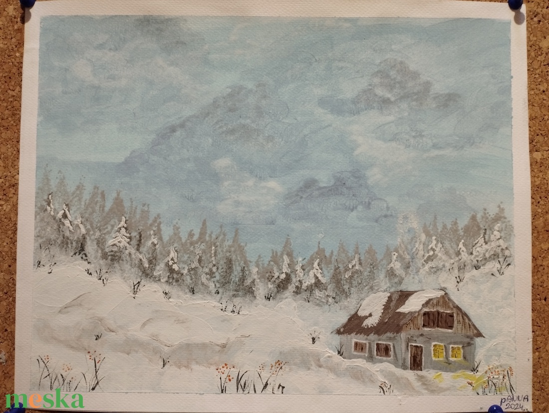 Akrill festmény - művészet - festmény - akril - Meska.hu