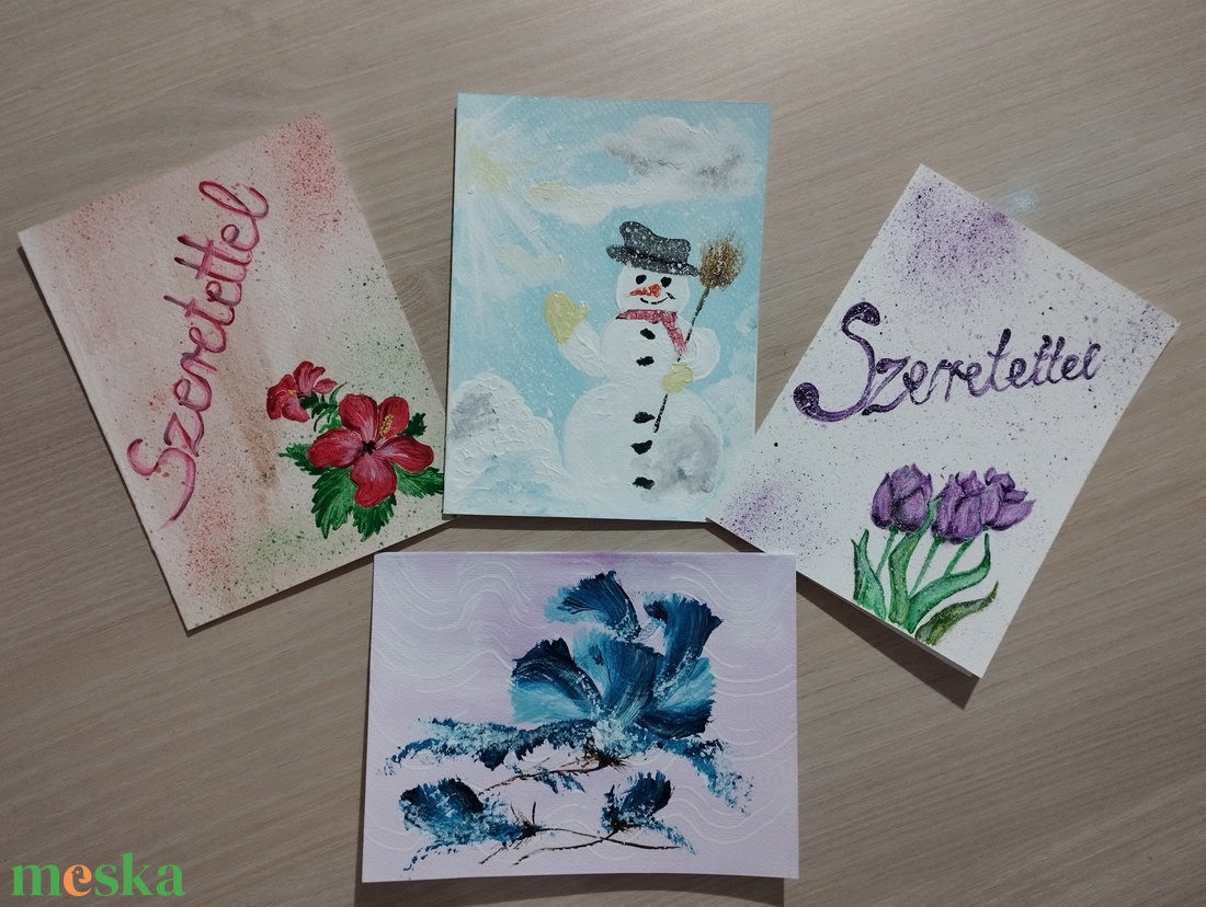 Üdvözlő lapok / kártyák  - karácsony - karácsonyi ajándékozás - karácsonyi képeslap, üdvözlőlap, ajándékkísérő - Meska.hu