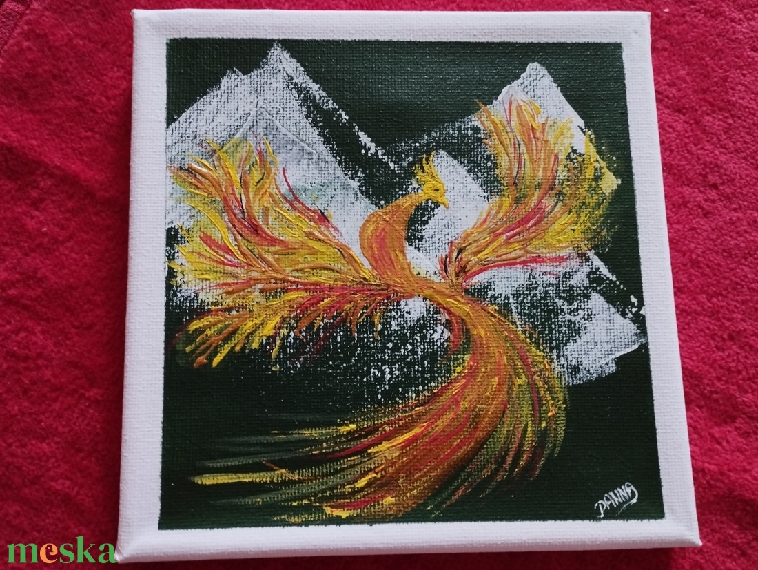 Főnix _ Akrill - művészet - festmény - akril - Meska.hu