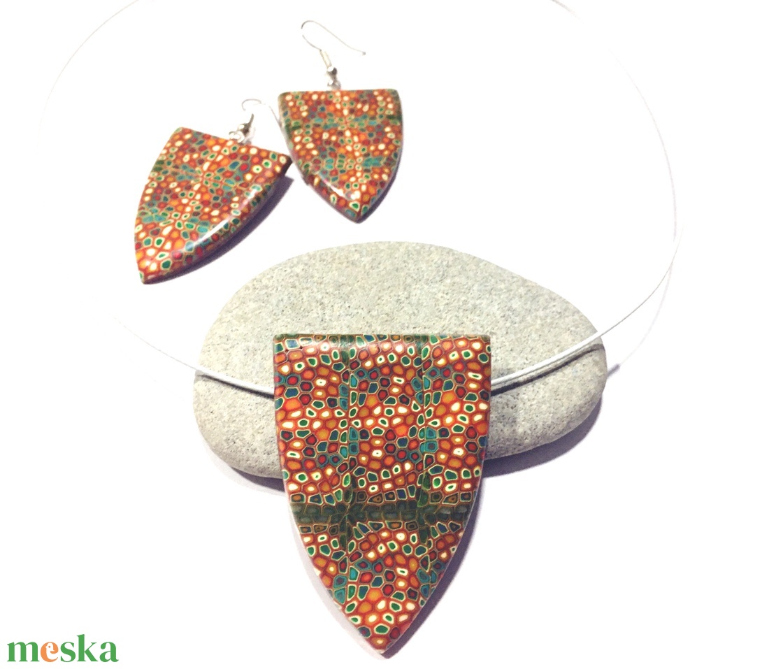 Narancsos szett - ékszer - ékszerszett - Meska.hu