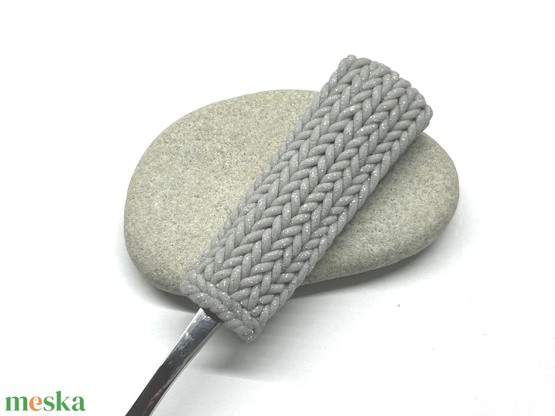 Kötött mintás kanál - otthon & életmód - konyhafelszerelés, tálalás - tálalás - kanál & villa - Meska.hu