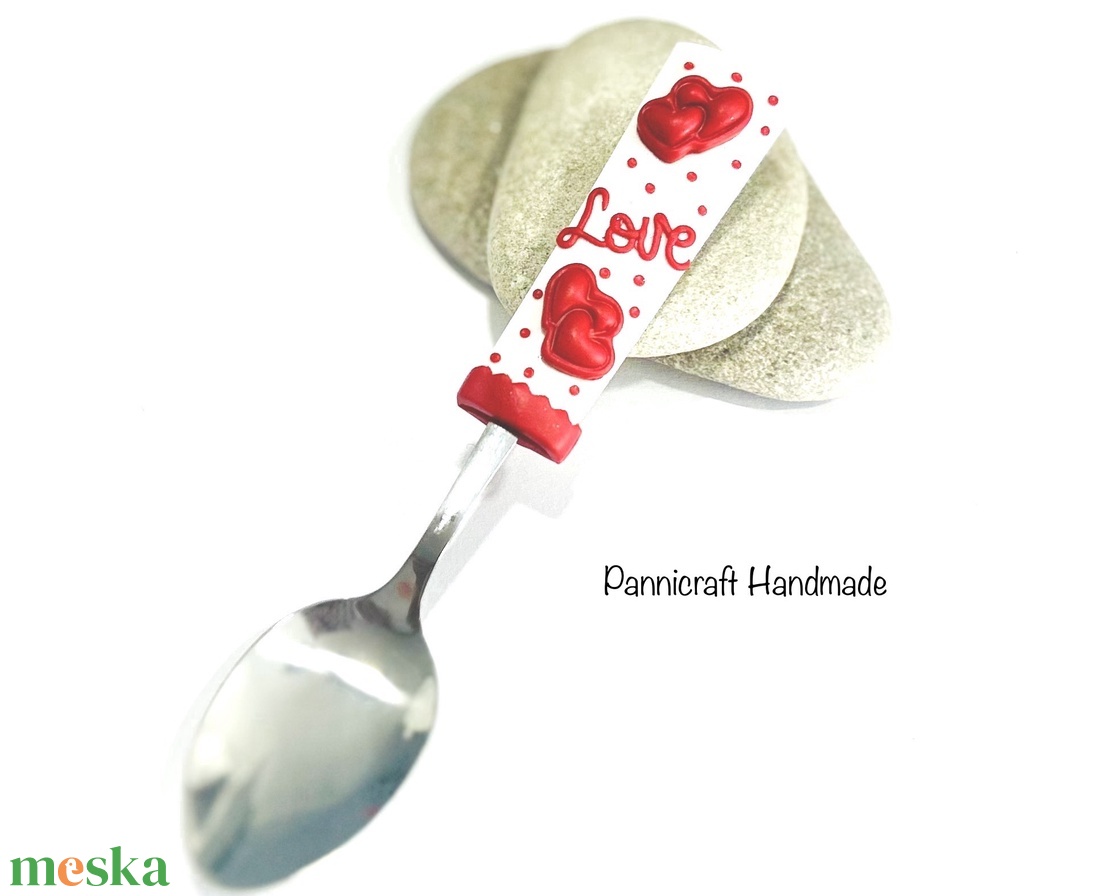 Love � szív mintás kanál - otthon & életmód - konyhafelszerelés, tálalás - flaska, csatos üveg - Meska.hu