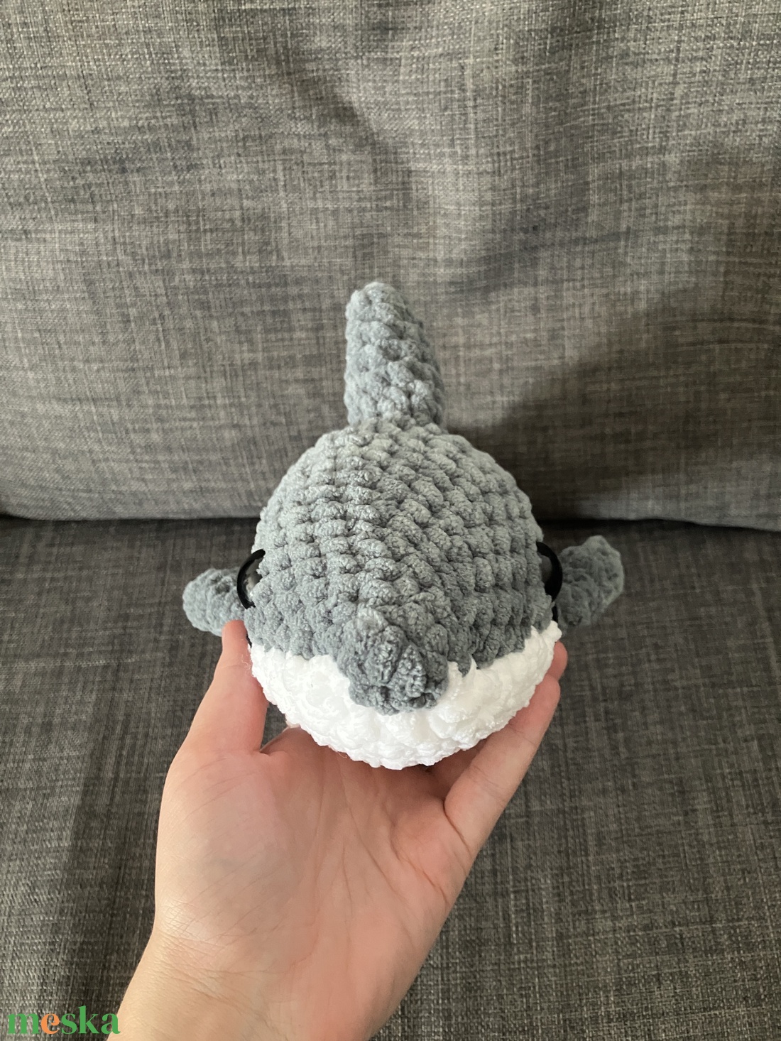 Horgolt Cápa - játék & sport - plüssállat & játékfigura - hal - Meska.hu