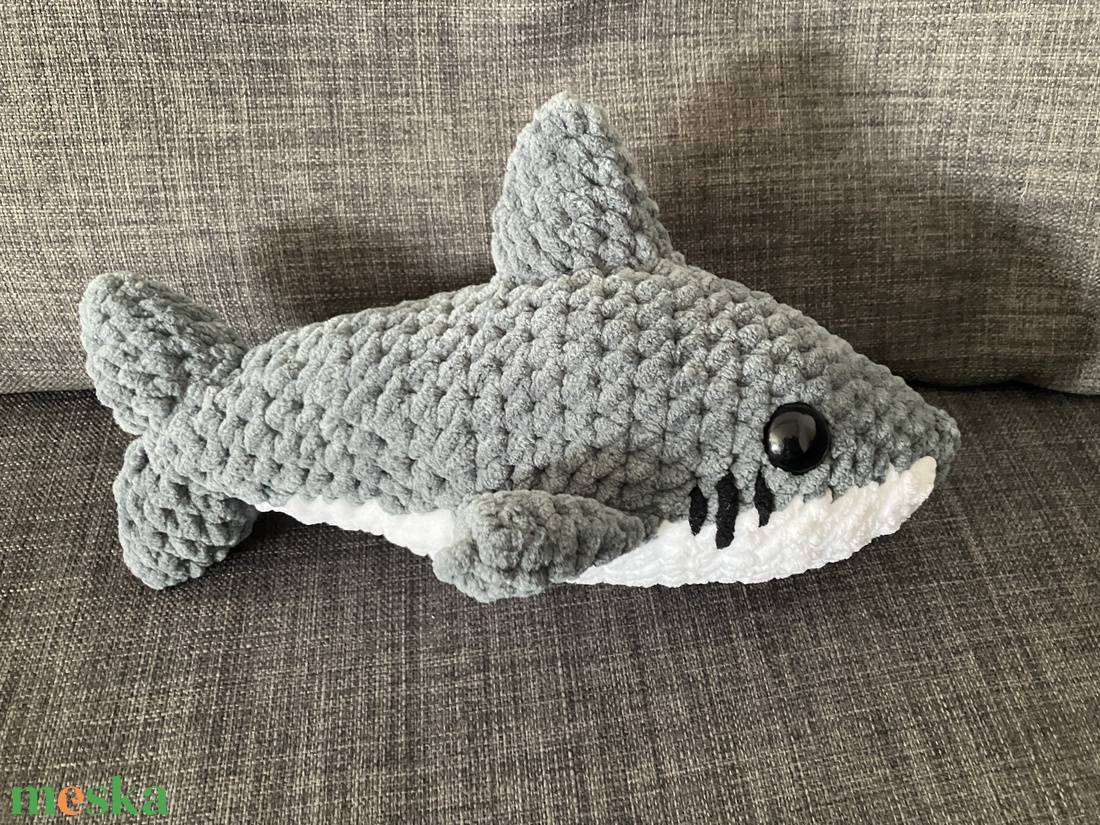 Horgolt Cápa - játék & sport - plüssállat & játékfigura - hal - Meska.hu