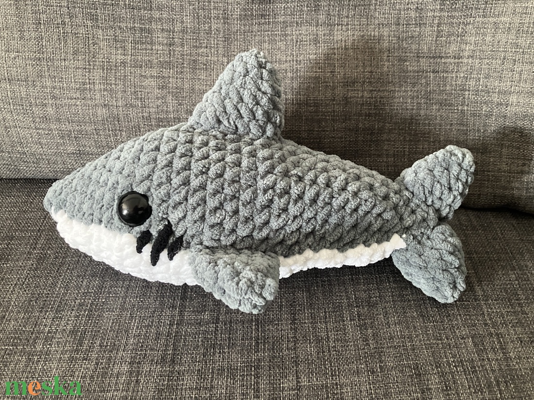 Horgolt Cápa - játék & sport - plüssállat & játékfigura - hal - Meska.hu