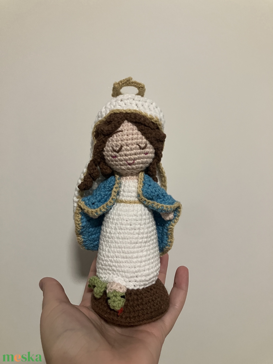 Horgolt Szűz Mária figura - játék & sport - plüssállat & játékfigura - más figura - Meska.hu