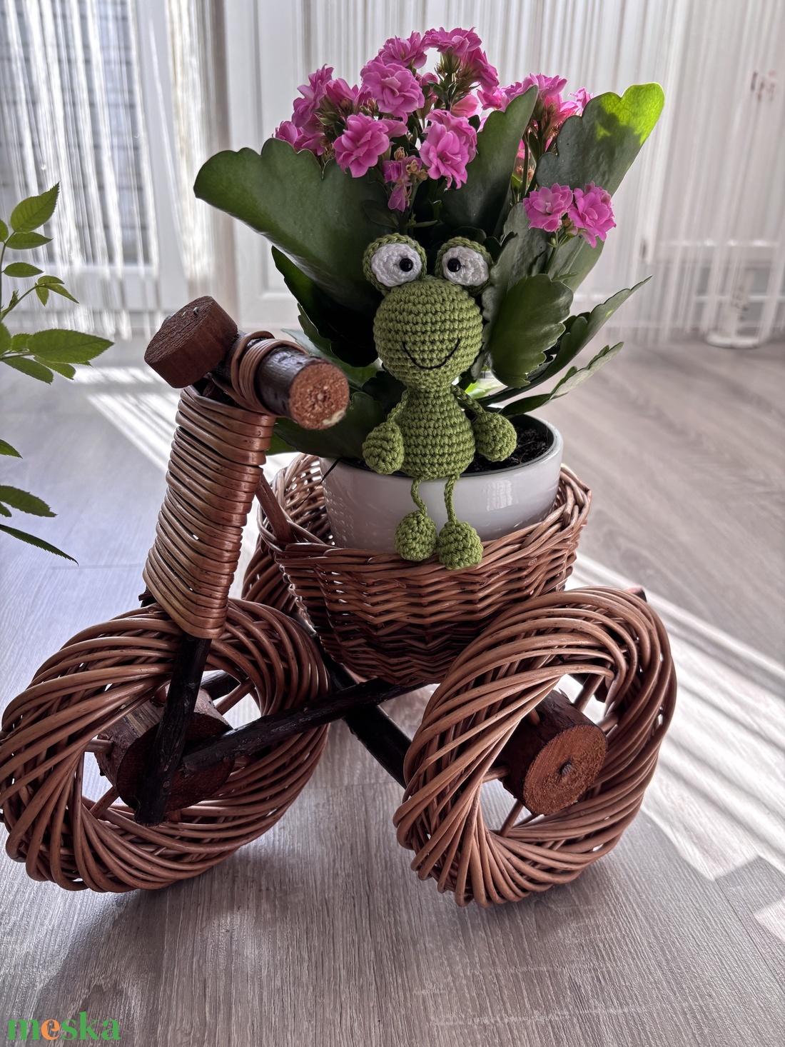 � Kis béka , aki őrzi a virágaidat  - játék & sport - plüssállat & játékfigura - béka - Meska.hu