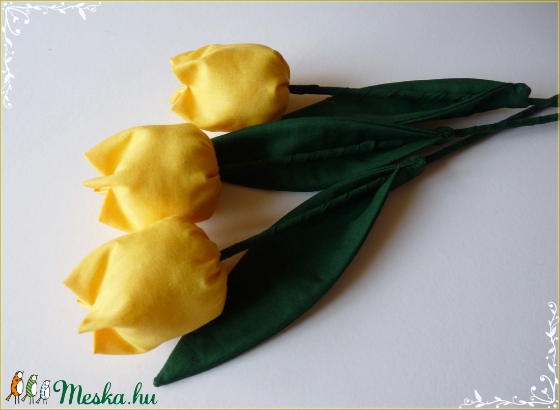 Tulipán csokor sárga színekből -  - Meska.hu
