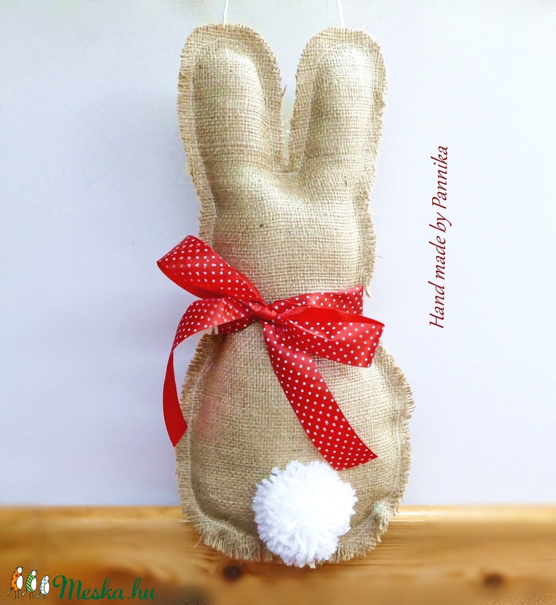 Húsvéti  nyuszi, pom-pom farokkal -  - Meska.hu