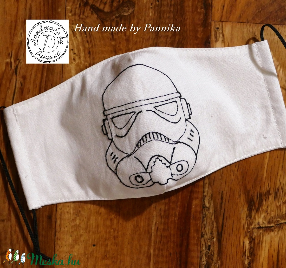 STAR WARS / ROHAMOSZTAGOS  Férfi Szájmaszk, fülre akasztható.  HÍMZETT!! ARCFORMÁRA SZERKESZTVE! - férfi & uniszex - férfi & uniszex - Meska.hu