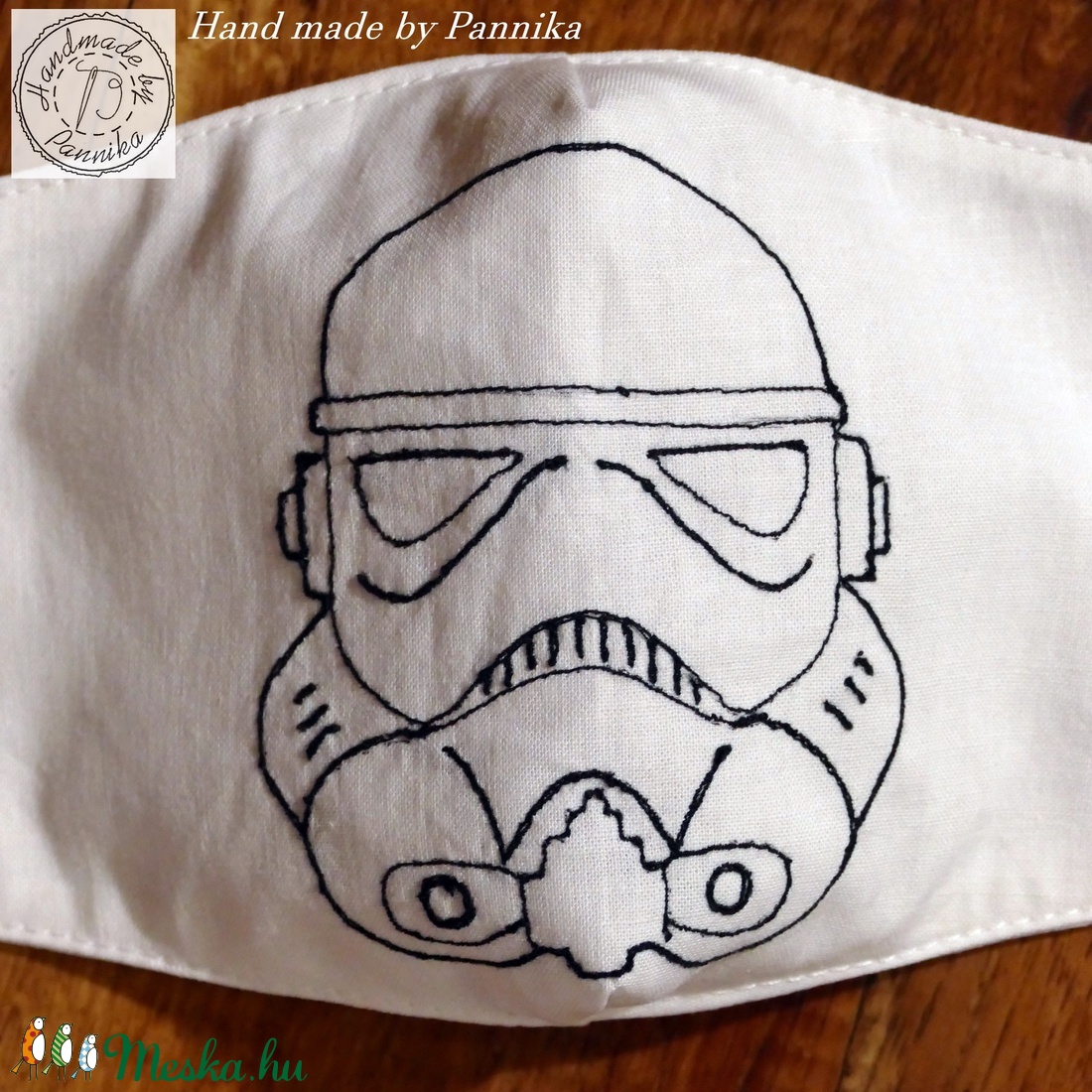 STAR WARS / ROHAMOSZTAGOS  Férfi Szájmaszk, fülre akasztható.  HÍMZETT!! ARCFORMÁRA SZERKESZTVE! - férfi & uniszex - férfi & uniszex - Meska.hu