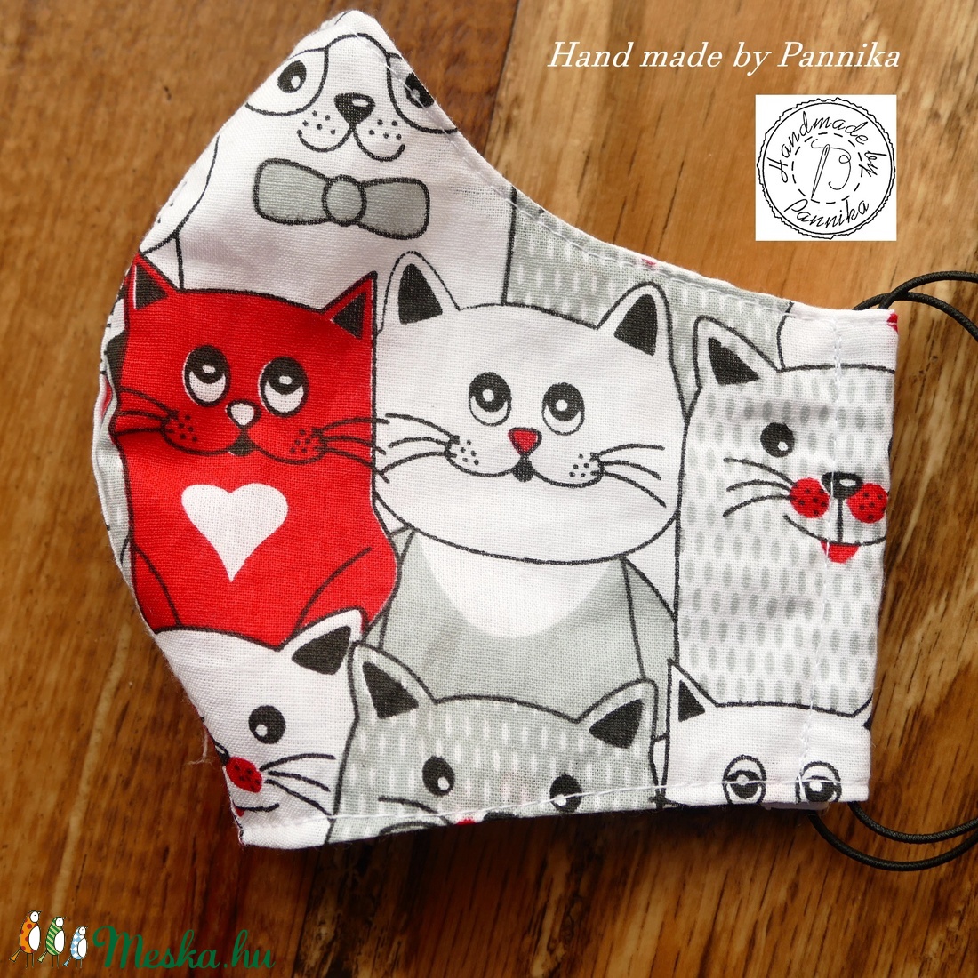 Cica sor maszk ARCFORMÁRA SZERKESZTVE!!  NŐI Szájmaszk, arcmaszk  Pannikától - női - női - Meska.hu