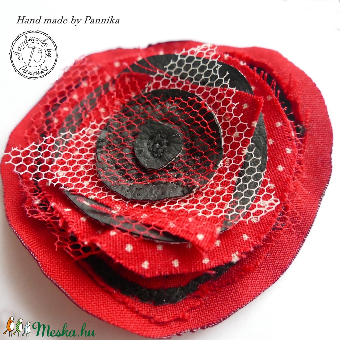 Kitűző: piros bohém Akció! - ékszer - kitűző és bross - kitűző - Meska.hu Kitűző: piros bohém Akció! - ékszer - kitűző és bross - kitűző - Meska.hu